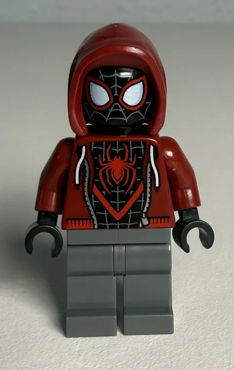 Spider-Man (Miles Morales) - Dark Red Hood sh0943 LEGO Minifigure