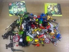 Bionicle/Hero Factory/ Lego Over 2 Pounds Bulk Lot Plus 2 Booklets