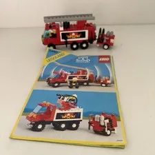 Lego Classic Town Fire: 6480 Hook and Ladder Truck Complete w/Manual No Tested