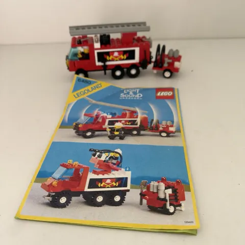 Lego Classic Town Fire: 6480 Hook and Ladder Truck Complete w/Manual No Tested