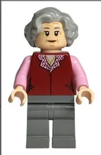 LEGO Harry Potter Trolley Witch Minifigure Dark Bluish Gray Legs HP158
