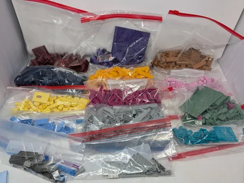 LEGO Bricks Bulk Lot - BLUE, PURPLE, GRAY, YELLOW, & MORE - Gallon Size Bag