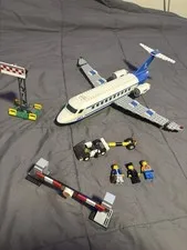 LEGO City Passenger Plane 3181 - Complete Plane - Missing Some Tow Truck Pieces