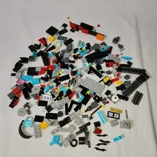 Lego Lot Of Various Pieces Bricks Batman Tracks Printed Tiles 8.5 ounces Bundle