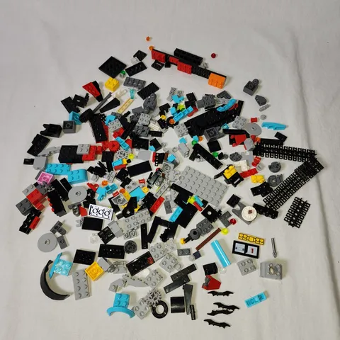 Lego Lot Of Various Pieces Bricks Batman Tracks Printed Tiles 8.5 ounces Bundle