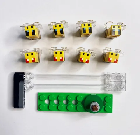 LEGO Minecraft Bee Farm 21165 — Complete Flying Bee Swarm Mechanism Lot