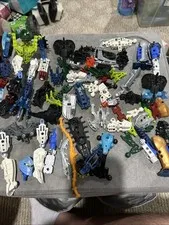 LEGO Bionicle Bulk Parts Lot - Masks, Weapons, Armor, Figures Mixed Multicolor
