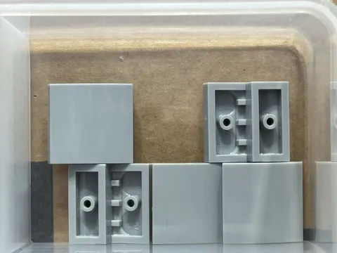 LEGO Parts - Light Bluish Gray Slope, Curved 2 x 2 x 2/3 - No 15068 - QTY 5