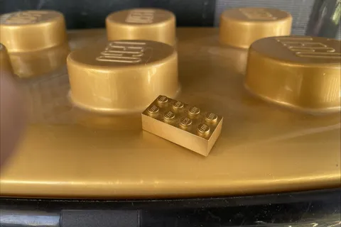 LEGO Gold Bricks set of 4 (2005)  50th Anniversary Limited Edition