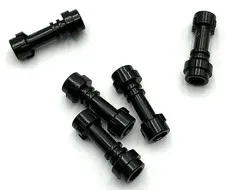 Lego 5 New Black Minifigure Weapon Hilts Smooth Extended Parts