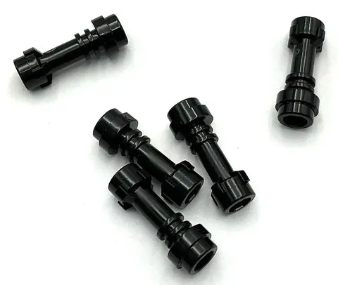 Lego 5 New Black Minifigure Weapon Hilts Smooth Extended Parts
