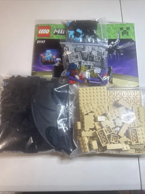 Lego Minecraft the Ender dragon 21117 100% Complete