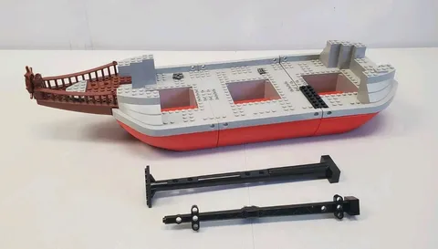 Lego Pirates Boat Hull ONLY From Captain Redbeard's Pirate Ship Set 7075