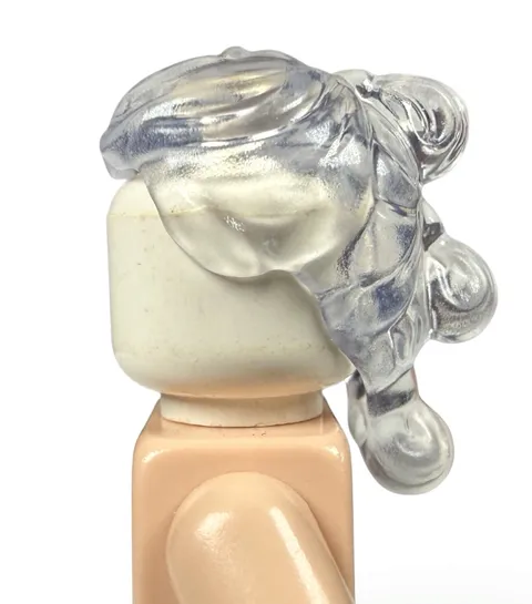 Official LEGO Star Wars Monochrome Trans Clear Rey Minifig Hair Unreleased Proto
