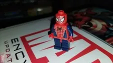 LEGO Minifigure Spiderman 2004 Vintage Rare Dark Blue Silver Webbing