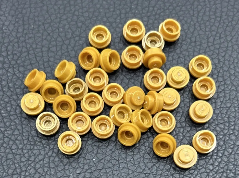 Lego 1x1 Pearl Gold Round Plates 35 Dots Stud Part Piece Bulk Lot Legos #4073