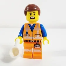 Lego Emmet Minifigure Lopsided Grin Confused The Lego Movie 2 70820 tlm180
