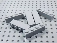 LEGO Lot of 6 Light Bluish Gray 1x4 Bricks BR
