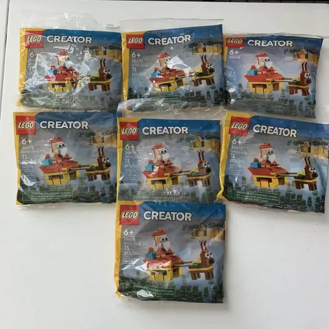 LEGO CREATOR: Santa's Sleigh Ride (30670) Lot Of 7 New Sealed Bags