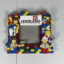 Vintage LEGO Imagination Center 3-D Resin Photo Picture Frame Legoland Minifigs