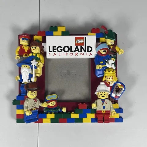 Vintage LEGO Imagination Center 3-D Resin Photo Picture Frame Legoland Minifigs