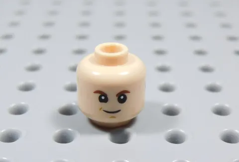 LEGO Male Boy Dual Sided Flesh Head Minifig Mouth Open BT