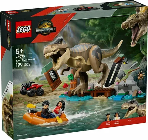 LEGO Jurassic World T. rex River Escape 76975