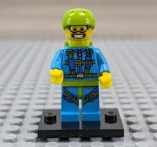 LEGO Minifigure Series 10 Skydiver Col150 71001 CMF Retired Authentic 2013