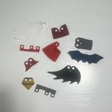 LEGO Minifigure Cape & Wings Parts Lot 9pc Printed Multicolor