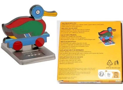 LEGO Wooden Duck Magnet 5008907 GWP Insiders with display stand New Sealed