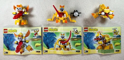 Lego Mixels Series 5 Set: Tungster, Turg, Spugg, Excellent Condition