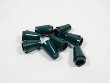 LEGO Lot of 8 Dark Green Round 1x1 Cones Bricks S6