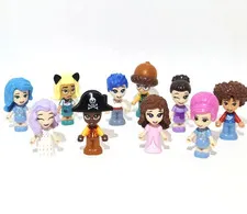 Lego FRIENDS Micro Doll Minifigure Lot 10 Mini Figures w/ Fun Colorful MOC Hair