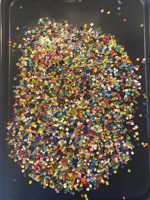 LEGO 1x1 Mixed Pieces Bulk Lot – Approx. 3,500+ Pieces , All Shapes and Colors