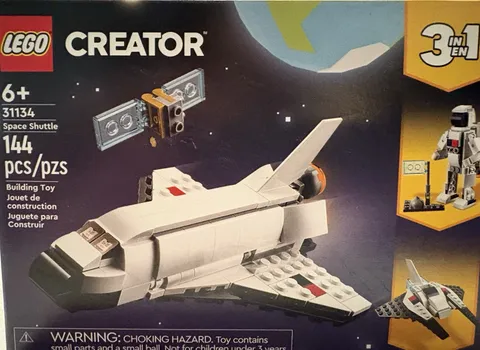LEGO Creator 3 in 1 Space Shuttle 31134 Building Toy Set 144 Pcs