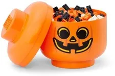 LEGO Large Stackable Storage Head, Pumpkin [New Toy] L Shirt, 4 Pack, Brick
