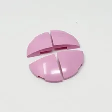5852 LEGO Parts Slope Curved 2x2 Corner Round BRIGHT PINK (4)