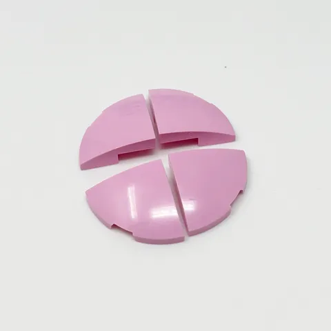 5852 LEGO Parts Slope Curved 2x2 Corner Round BRIGHT PINK (4)