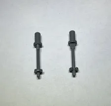 Lego Lot Of 2 Dark Stone Grey Ski Poles Pole Stick Sticks Winter Skiing New City