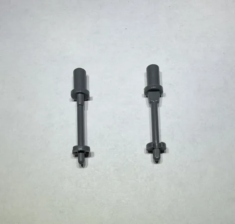 Lego Lot Of 2 Dark Stone Grey Ski Poles Pole Stick Sticks Winter Skiing New City