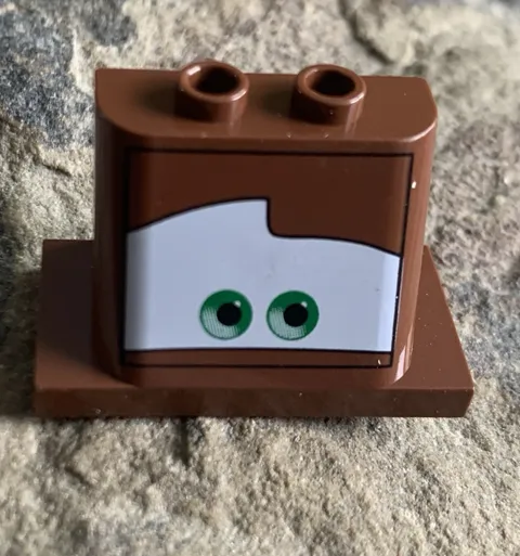 LEGO CARS RedBrown Windscreen with Pattern 93598pb01 / Set 8487 8201 8679
