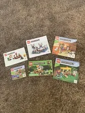 LEGO Minecraft Instruction Manuals Lot Directions Booklets