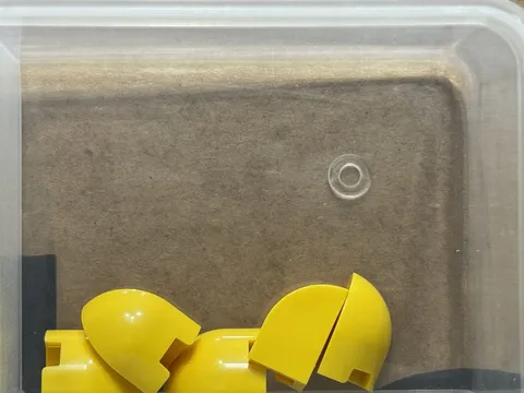 LEGO Parts - Yellow Slope, Curved 1 x 1 x 1 1/3 Corner Round - No 1871 - QTY 5