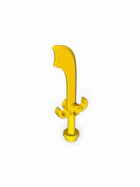 Lego Minifigure, Minifigure, Weapon Sword, Scimitar Yellow