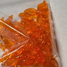 50x NEW Genuine LEGO - Trans-Orange(Candle Flame)