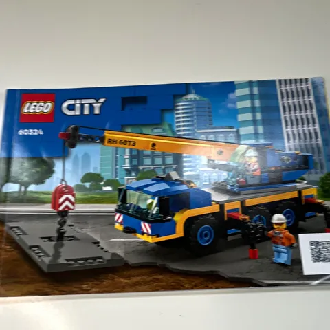 LEGO CITY Mobile Crane Illustrated Instruction Manual Booklet 60324 MPN 6394104
