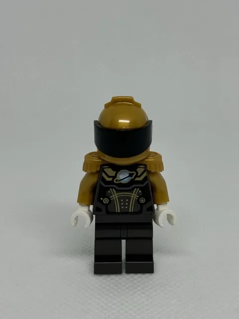 Lego City Space Exploration Astronaut Minifigure Dark Gray And Gold new Retired.