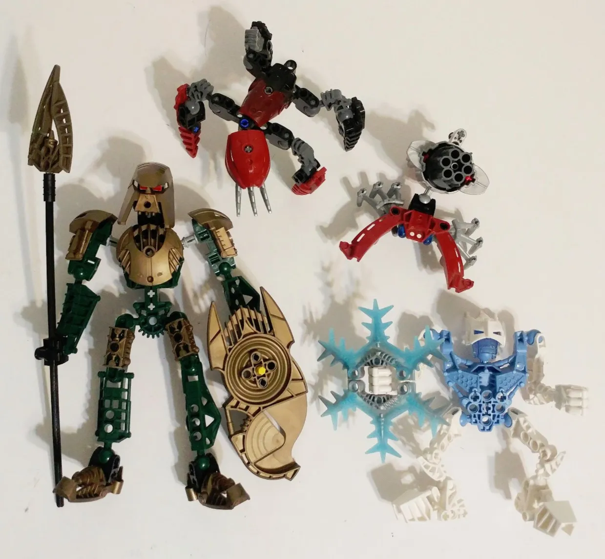 LEGO Bionicle Toa Hagah Toa Iruini 8762 Metrus 8976 and others Lot 4 Figures
