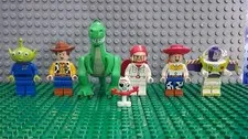 LEGO Toy Story 4 Minifigure Lot Rex, Jessie, Forky, Alien, Woody, Buzz, Caboom