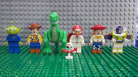 LEGO Toy Story 4 Minifigure Lot Rex, Jessie, Forky, Alien, Woody, Buzz, Caboom